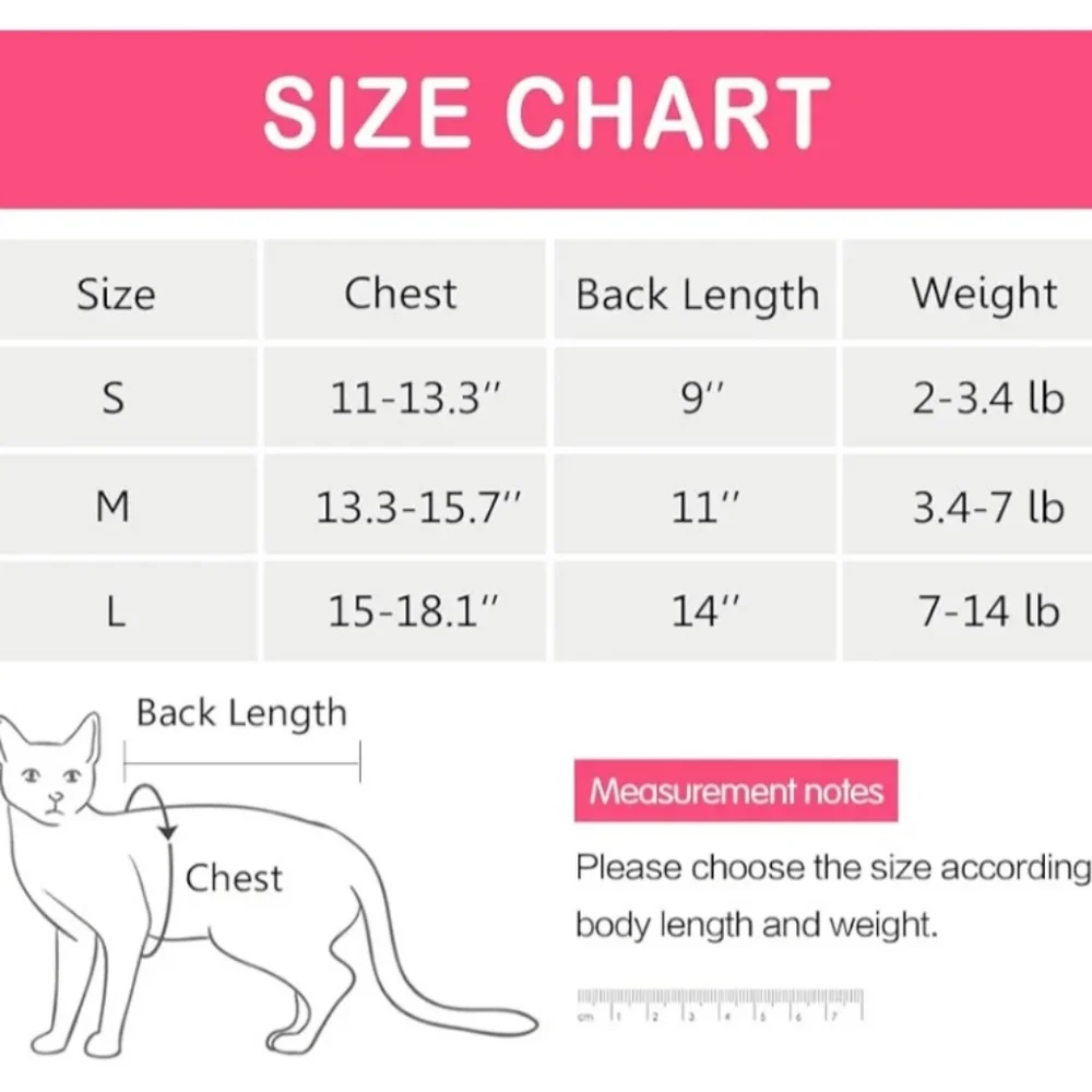 *NEW IN PACKAGE* Cat Surgery Recovery Suit